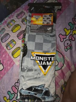Monster  Jam trucks toddler blanket