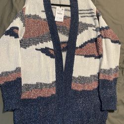 zara jacquard cardigan Size : L