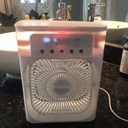 Best Misting Cooler Fan Portable Air Conditioner Large Water Reservoir 600 ml Cooling Lasting 12 Hours
