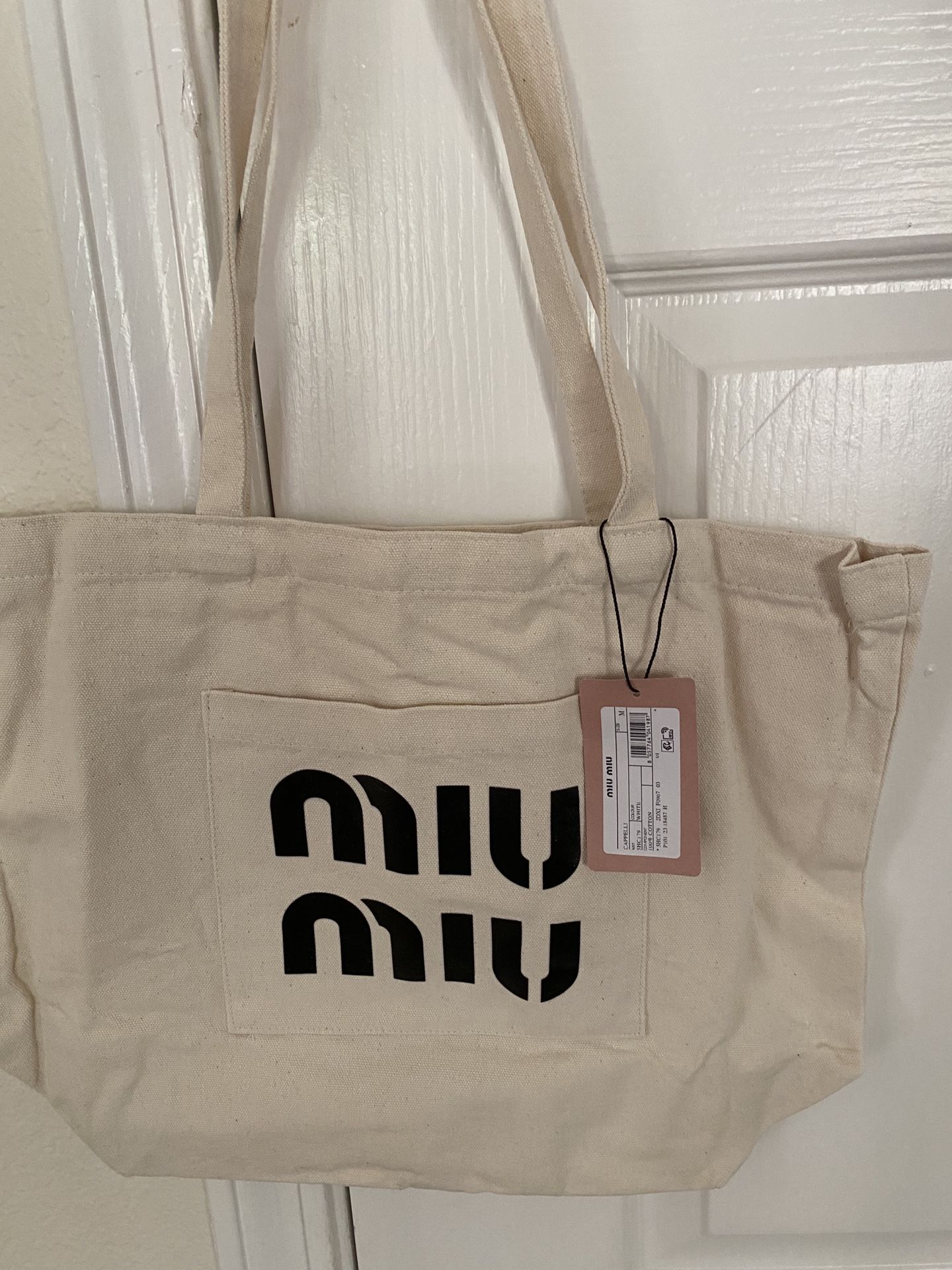 Miu Miu Limited Edition Made In Italy Tote Bag