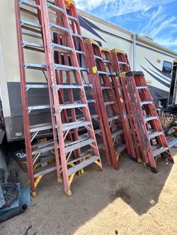 Ladders all different sizes