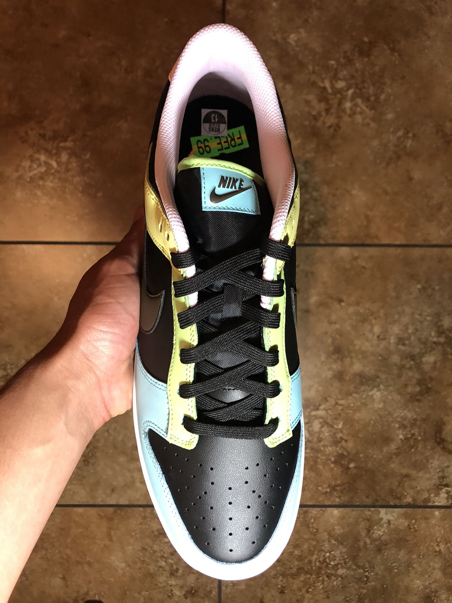 Size 5y Nike Dunk Low Free 99 Black