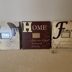 Large Wall Frame Set Of 3 For $90 (NEW)