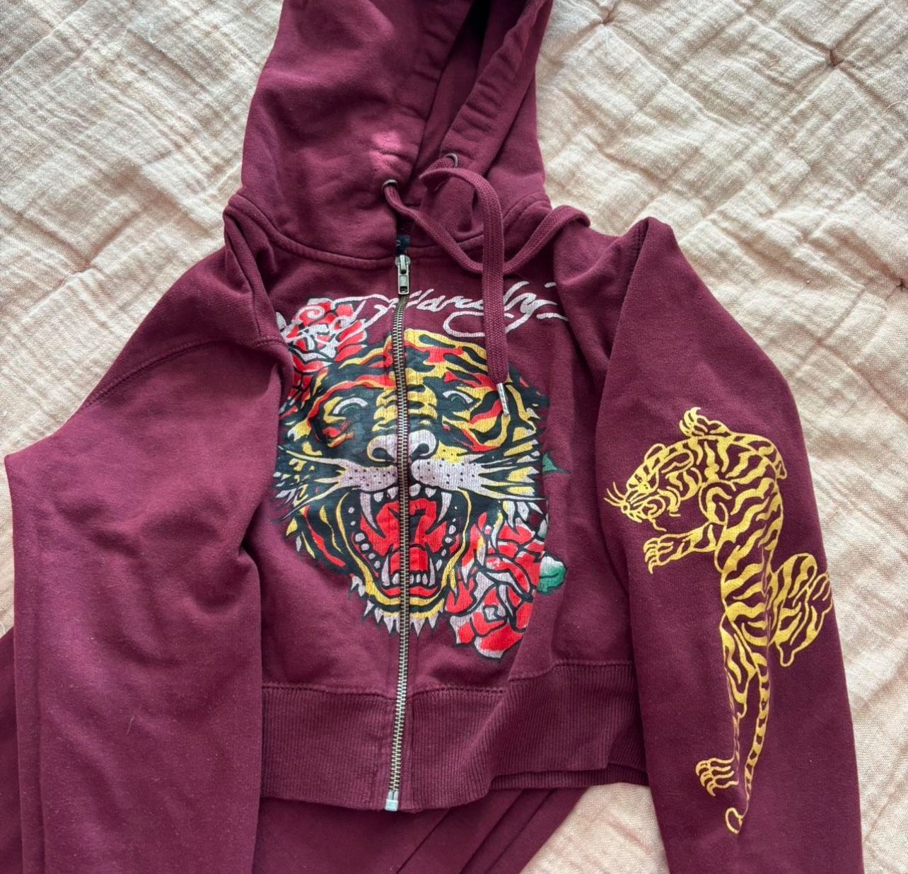 Burgundy Ed Hardy Set