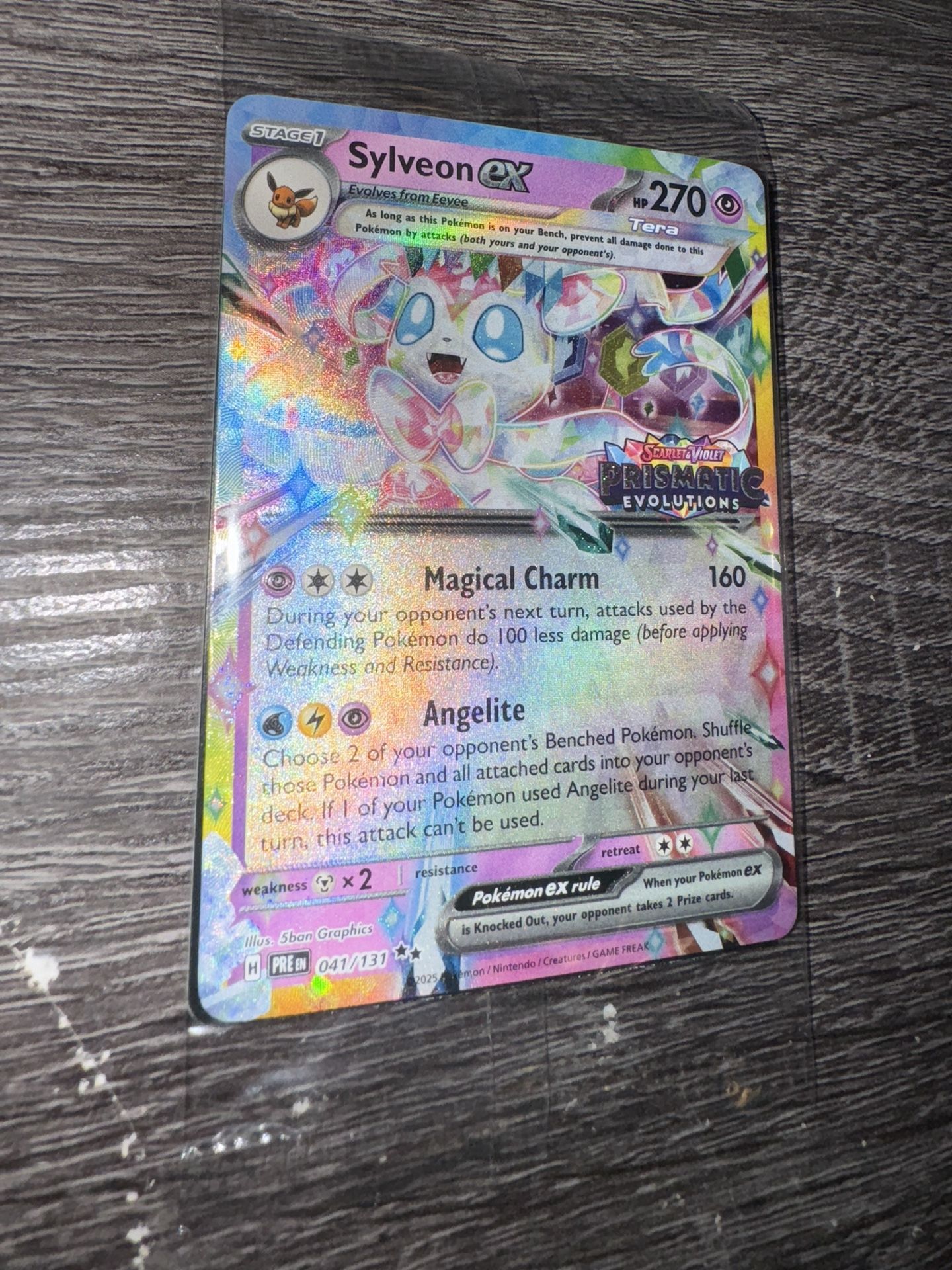Prismatic Evolutions Promo: Sylveon Ex Stamped Pokemon RARE