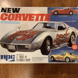 1970’s 1/25 Scale Model Kit - Corvette