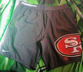 Rare nike mens 49ers big logo dri fit shorts XL