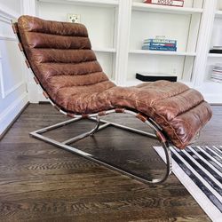 Restoration Hardware (RH) Oviedo Chair In Cigar Leather