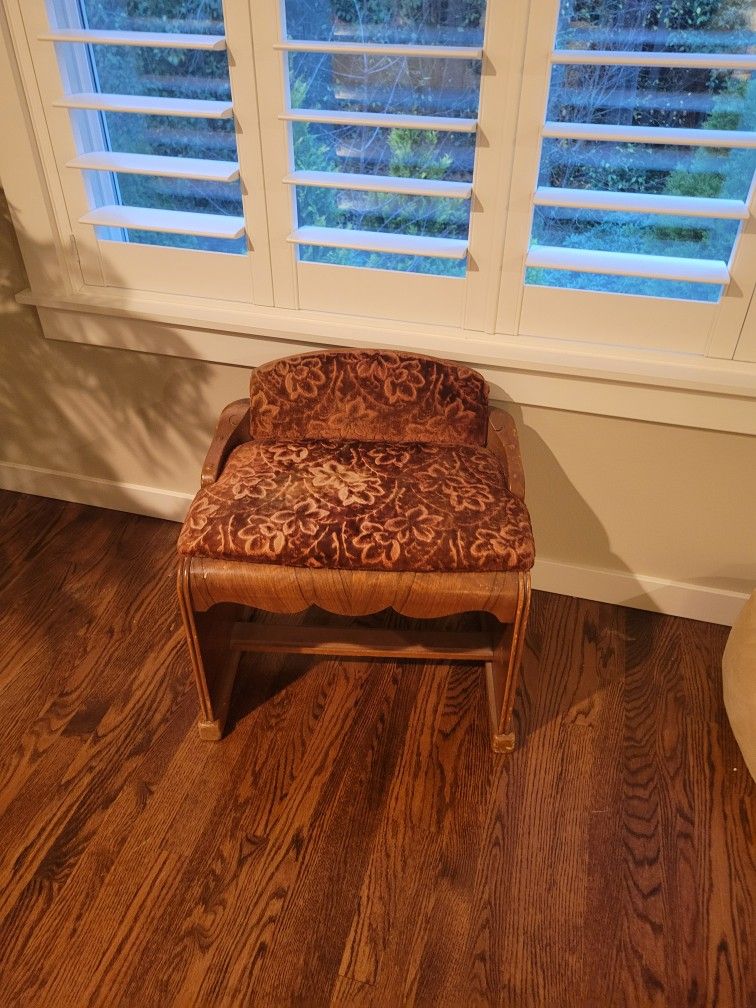 Small Antique Vanity Bench
