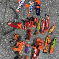 Lot Of Nerf Guns With 4 Gallons Of Nerf Bullets! 