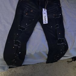 Purple jeans