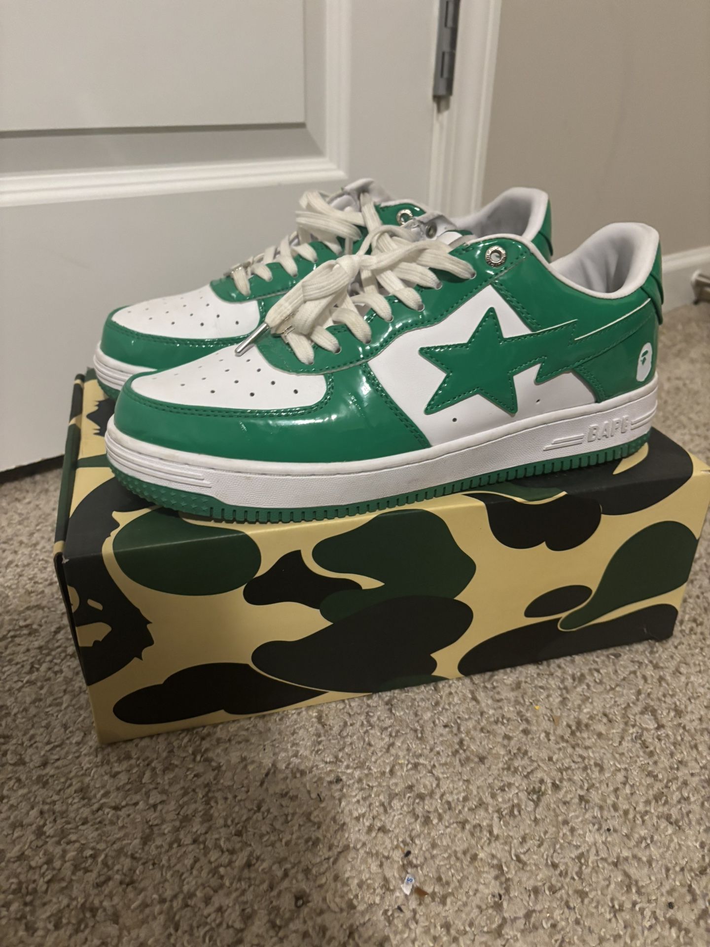 BAPE Bapestas Green Size 11