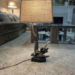 Wood Design Lamp For Nightstand