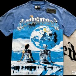 Godspeed Artificial Love Blue Wash T Shirt 