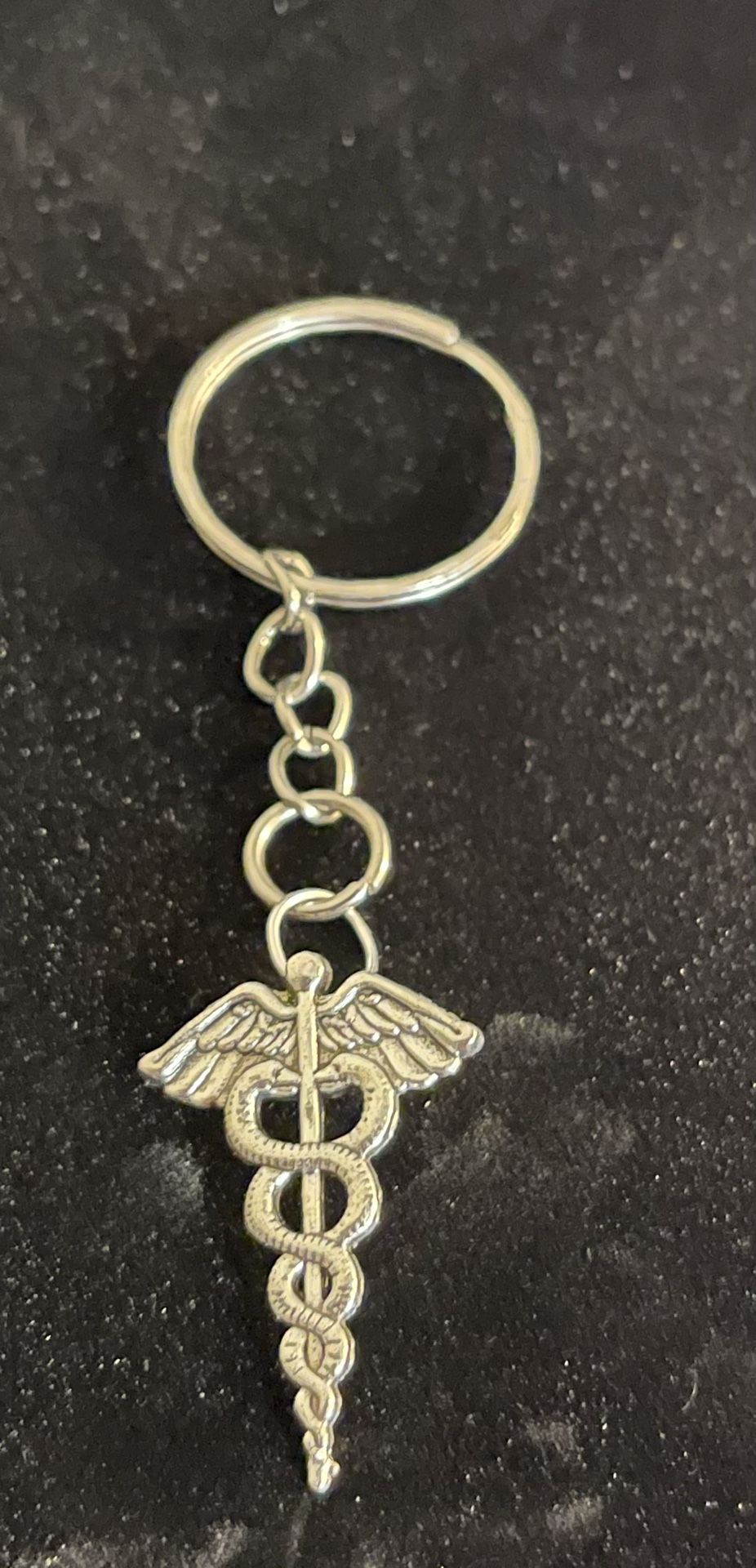 Caduceus Keychain