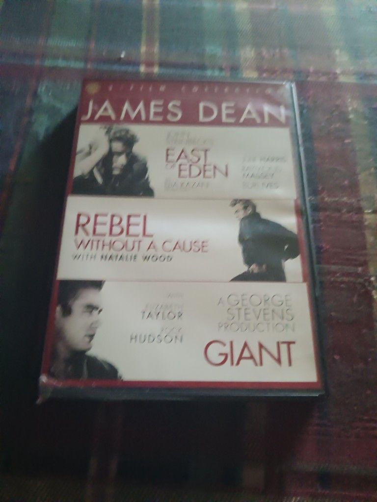 James Dean 3 Film Collection DVD East Of Eden Rebel Without A  Cause Giant