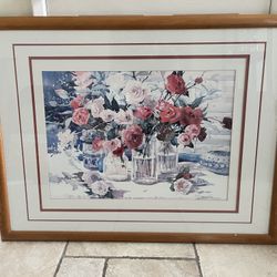 Watercolor Print With Wood Frame - Free