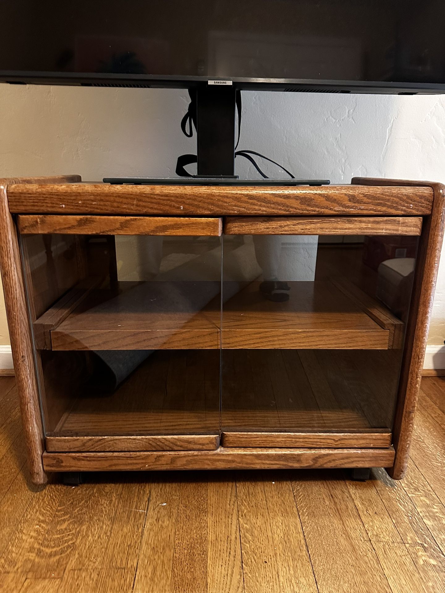 Wooden Storage TV Console