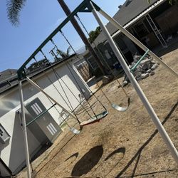 Hapfan 9.5 Heavy Duty Swing Set For Backyard