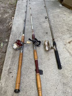 3 Fishing Rods With Reels