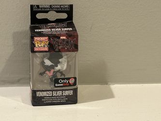 Funko - Pocket Pop Venomized Silver Surfer Marvel Keychain Vinyl Figure Gamestop