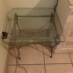 Glass End Table