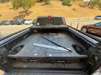 Decked tool box for truck bed
