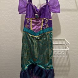 Disney Kids The Little Mermaid Ariel Deluxe Costume Dress XS (3-4T) w/ Accessories & Wig