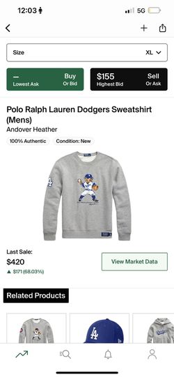 Polo Ralph Lauren Dodgers Sweatshirt for Sale in Fontana, CA - OfferUp