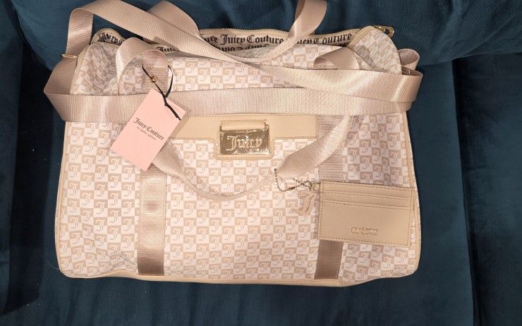 Juicy Couture Miss Juicy Weekender - Sandstone Logo Grid