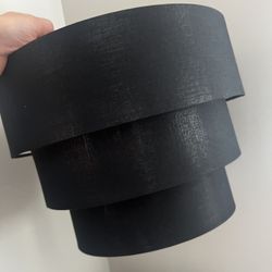 3 Tiered Black Lamp Shade 