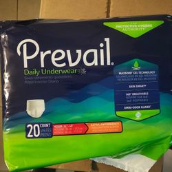 PREVAIL DAILY UNDERWEAR DIAPERS 