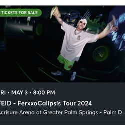 2 Feid Floor Tickets for Palm Springs