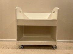 Crate and Barrel Kids (Land Of Nod) Library Book Cart / Bookshelf / Bookcase