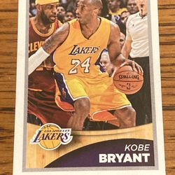 rare Kobe Bryant and LeBron James 2015 Panini  Dunk Mini sticker card