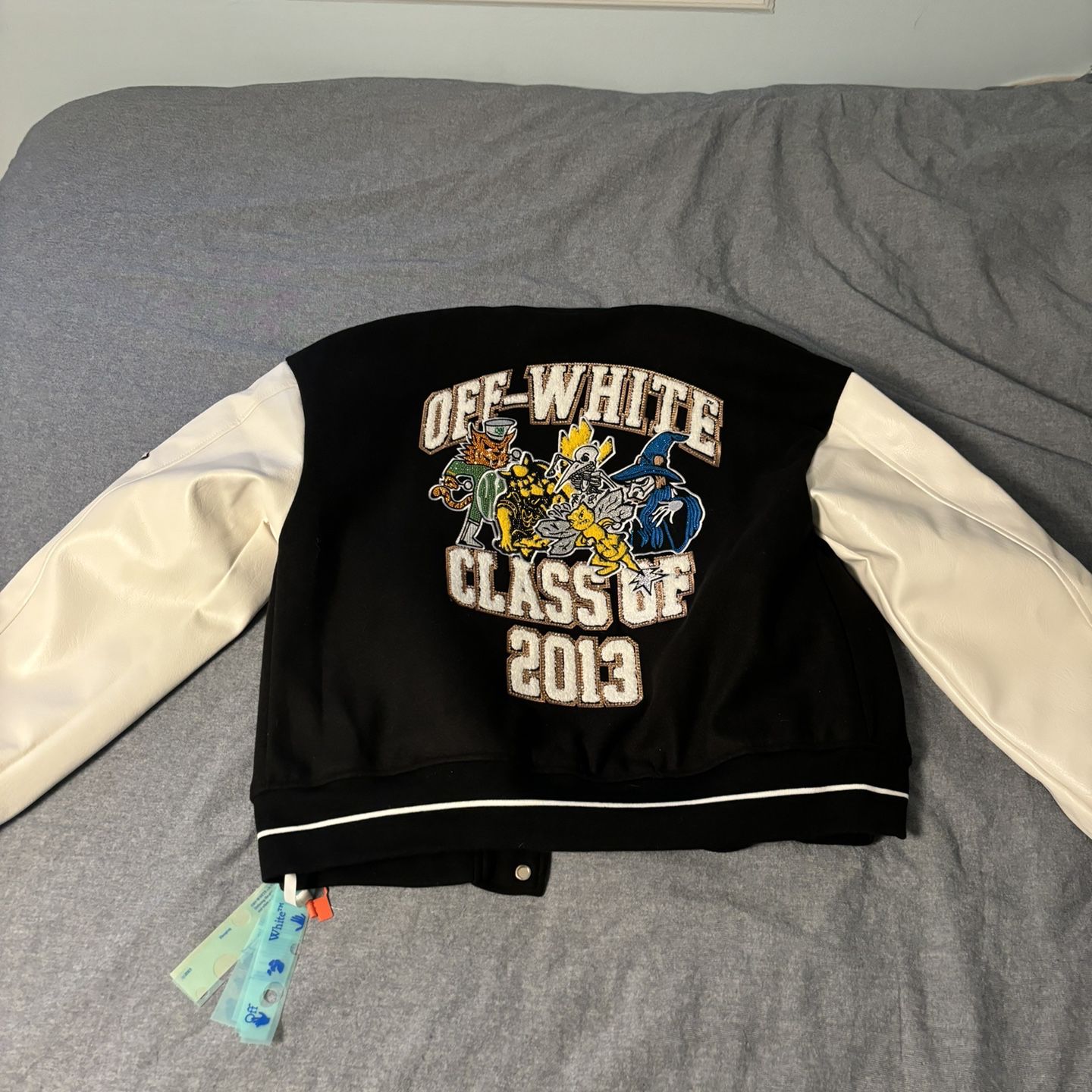 Off White Letterman Jacket XL