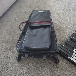 Percussion Educational Student Kit Bell Glockenspiel Practice Pad Bag