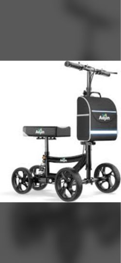 Aojin Knee Scooter Walker with Bag