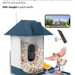 NEW BIRD FEEDER WITH CAMERA SOLAR POWERED 