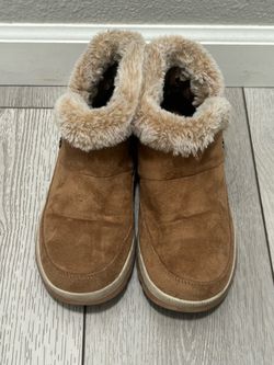 Skechers BOBS Cozy Chill Comfy Break Chestnut Slipper Boots - Size 7