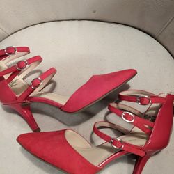 Liz Claiborne Red Heels. Size 5.5.  