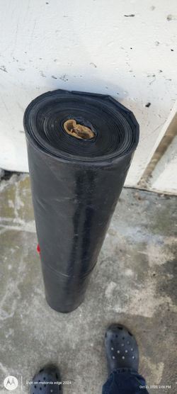 black plastic roll