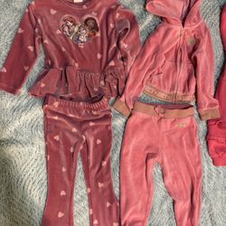 Juicy Couture And Princess Sets Size 2t Lot