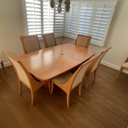 Fine Italian.Maple credenza And Dining Room table