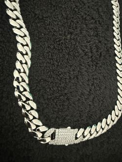 14K White Gold Filled 185G Cuban Chain 14mm 24”