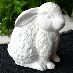 Lenox Vintage White Sitting Bunny Figurine Easter Spring Decor