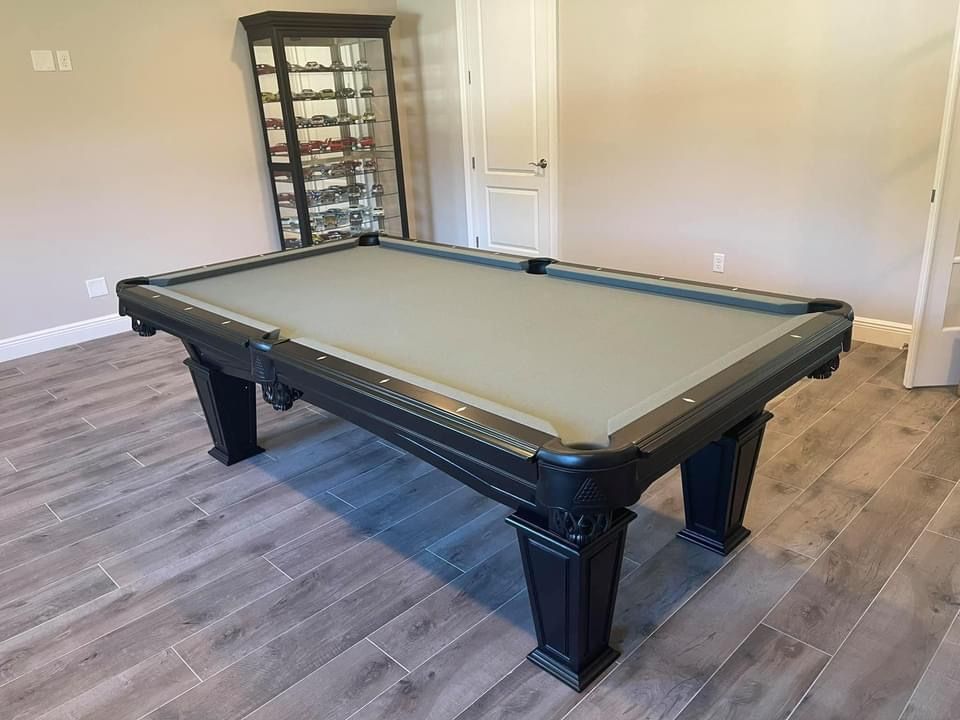 Black Pool Table 