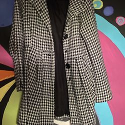 Houndstooth Women’s Coat 