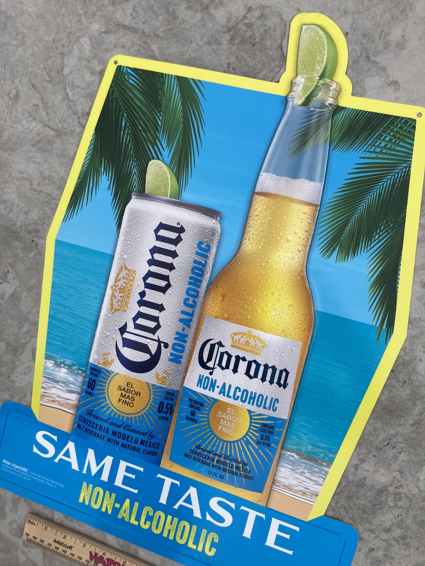 🔥 Rare Corona N.A. Equity Metal Beer Bar Tin  Sign 