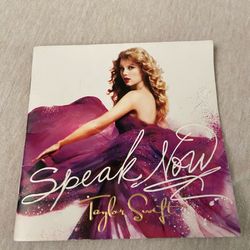 Taylor swift original speak now cd insert only